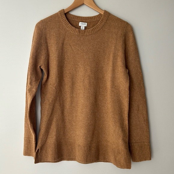 J. Crew Factory Sweaters - J Crew Factory Crew Neck Camel Sweater Size Small